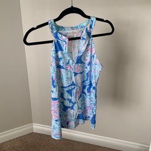 Lilly Pulitzer Arya Tank-Into the Deep